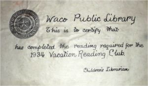 1934 certificate