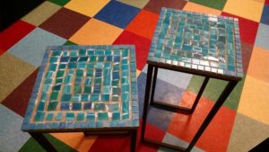 tables with mosaic
